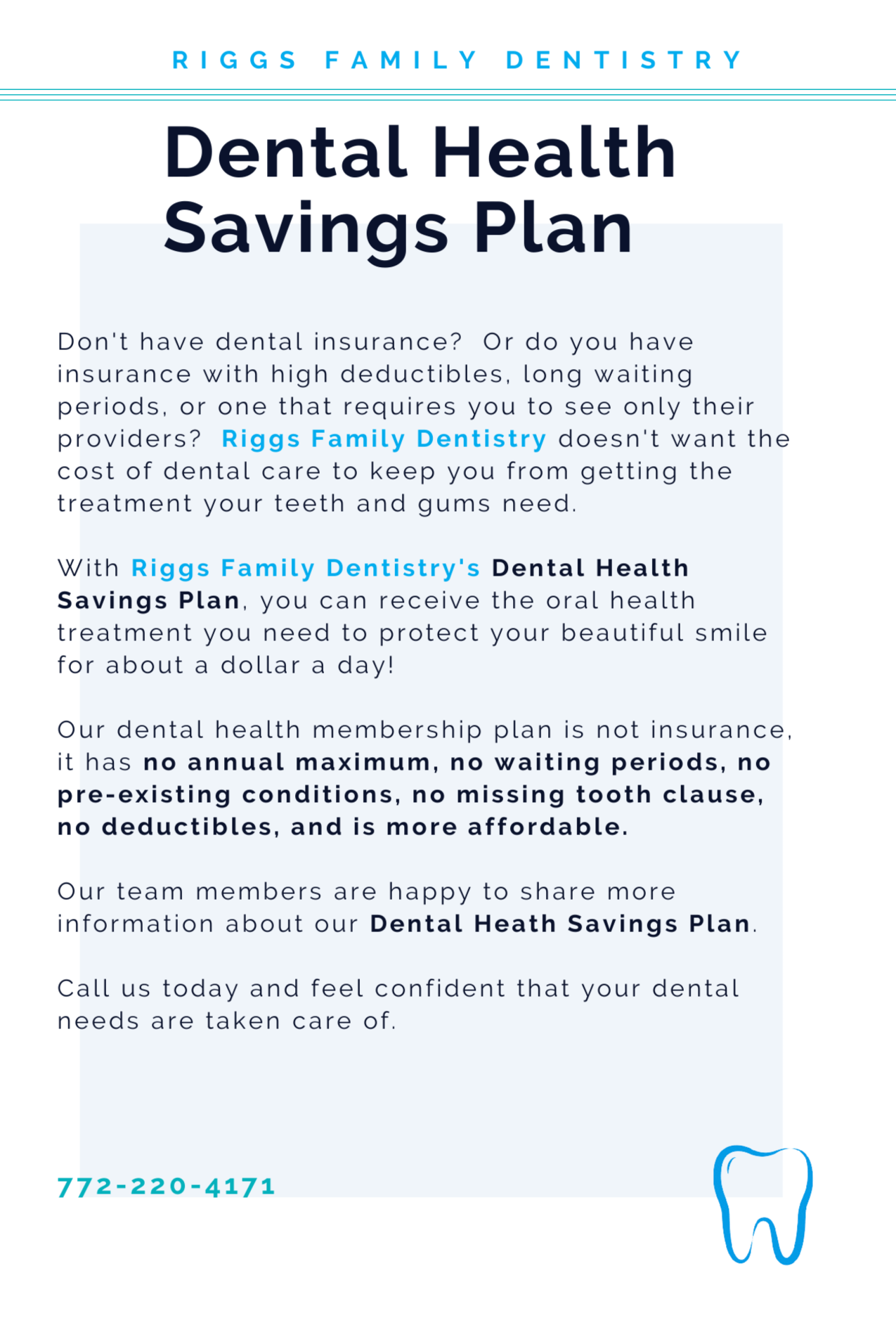 Dental Health Savings Plan